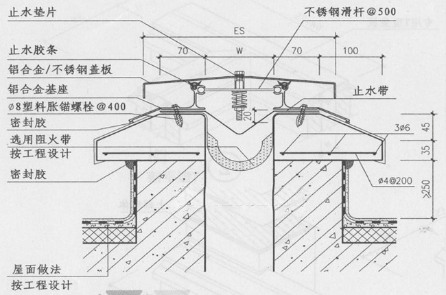 屋面变形缝SRM(图2) 屋面变形缝SRM(图2)